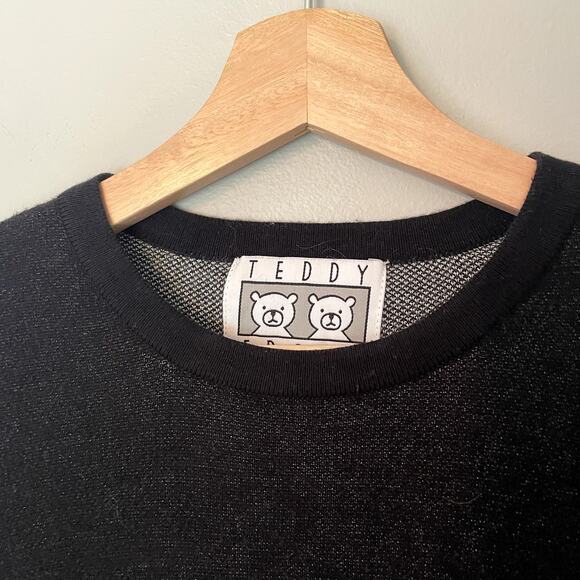 Teddy Fresh Revenge Of The Ted Black Sweater Men Size Medium - Picture 7 of 12